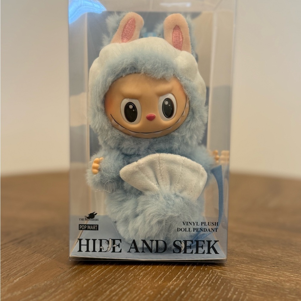 POP MART Labubu Hide and Seek Plush Doll Pendant – New in Box